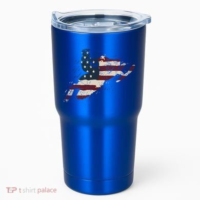 Proud American Flag Snowmobiling Gift Snowmobile Riding Gift Tumbler