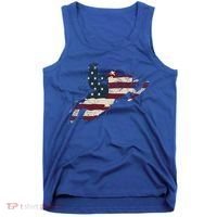 Proud American Flag Snowmobiling Gift Snowmobile Riding Gift Tank Top thumb 0
