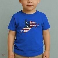 Proud American Flag Snowmobiling Gift Snowmobile Riding Gift Toddler T-Shirt thumb 2