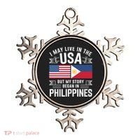 Philippines American Flag Usa Filipino Roots Present Ornament thumb 0