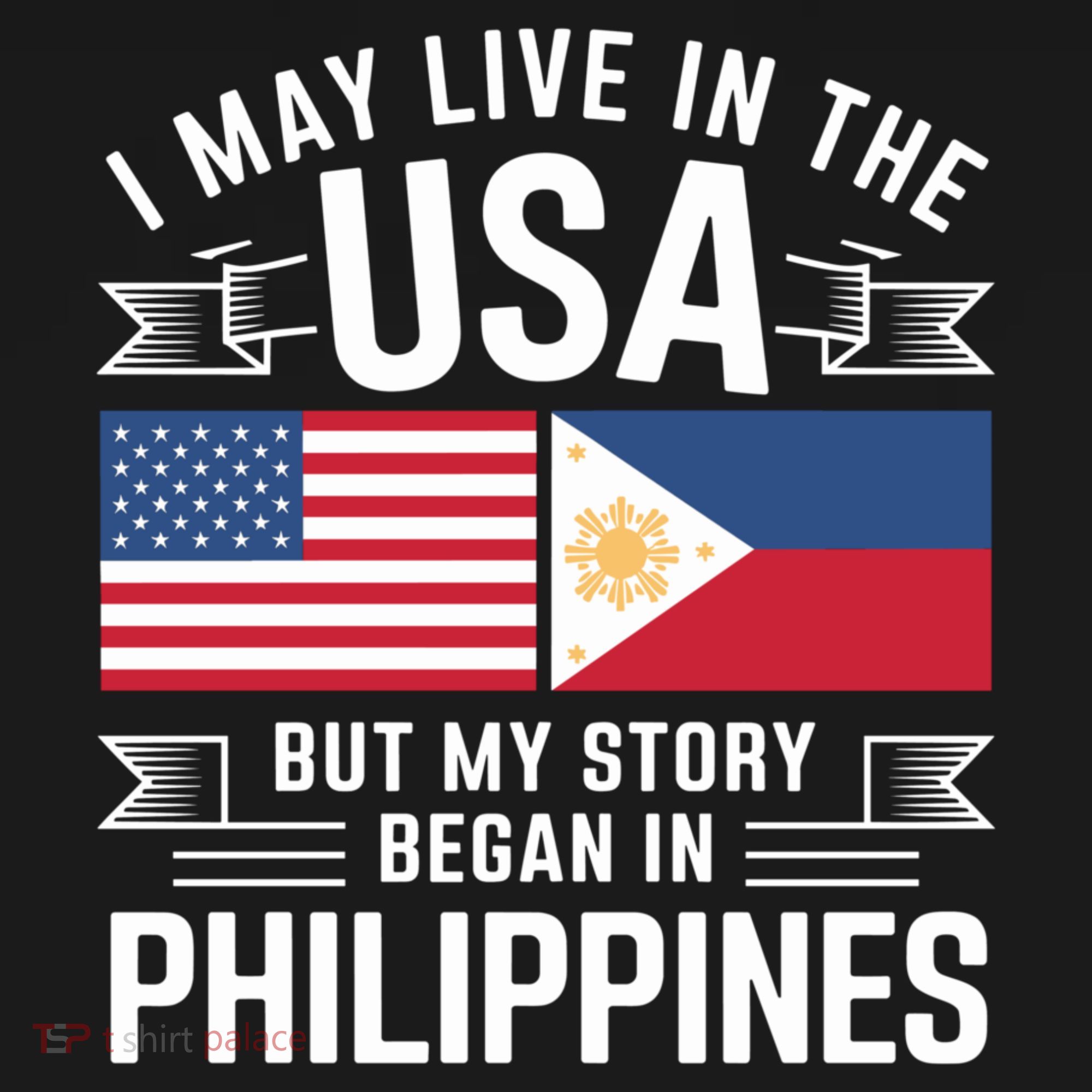 Philippines American Flag Usa Filipino Roots Present Ornament
