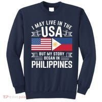 Philippines American Flag Usa Filipino Roots Present Sweatshirt thumb 0