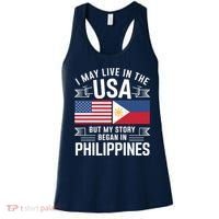 Philippines American Flag Usa Filipino Roots Present Women's Tank Top thumb 0