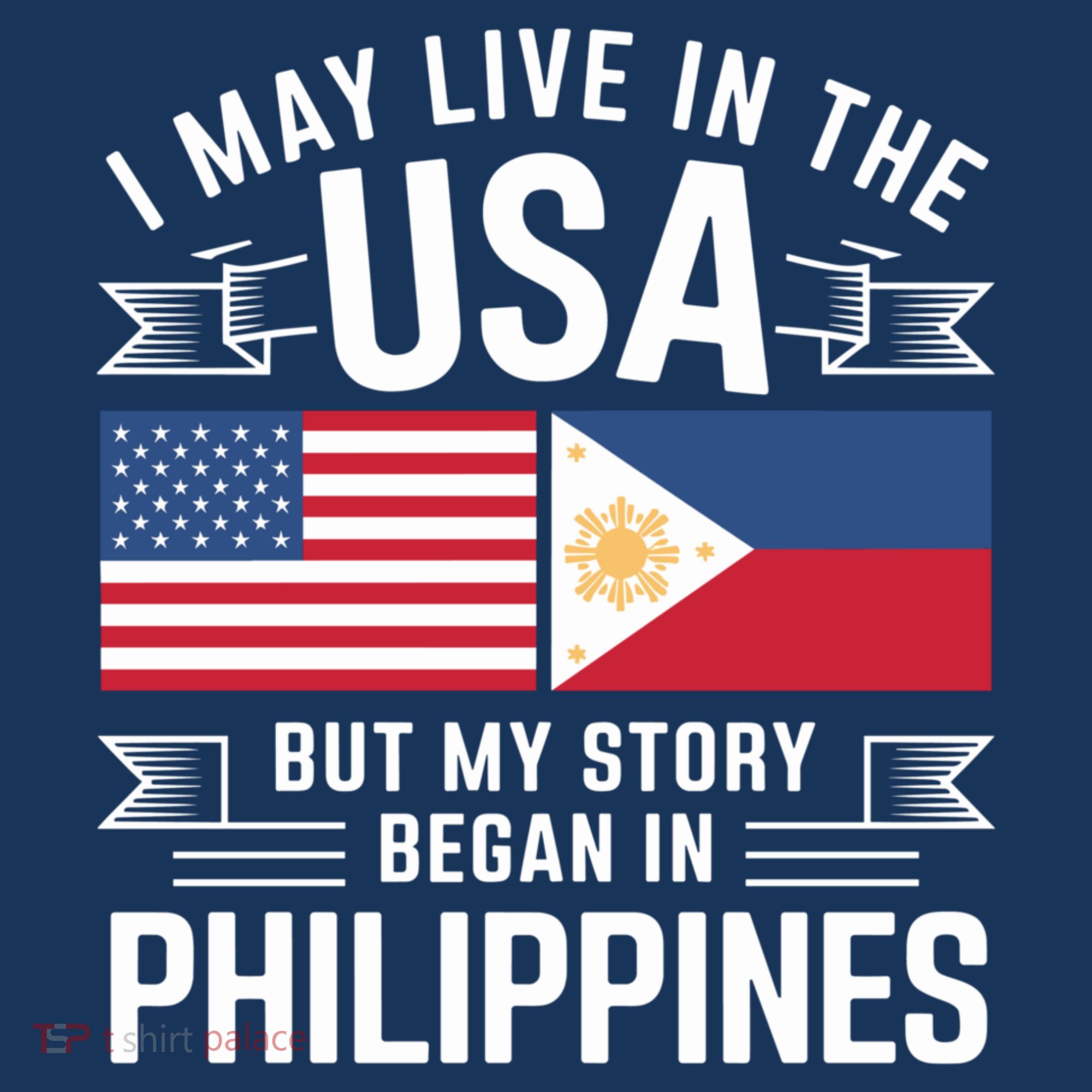 Philippines American Flag Usa Filipino Roots Present Women's Long Sleeve Shirt