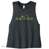 Pickleball Art For Women Pickle Ball Pickleball Lover Women's Racerback Cropped Tank thumb 0