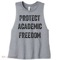 Protect Academic Freedom Protect Universities Women's Racerback Cropped Tank thumb 0