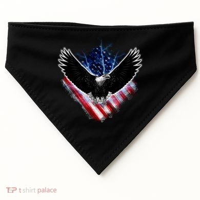 Patriotic American Flag Bald Eagle USA-Made Doggie Bandana