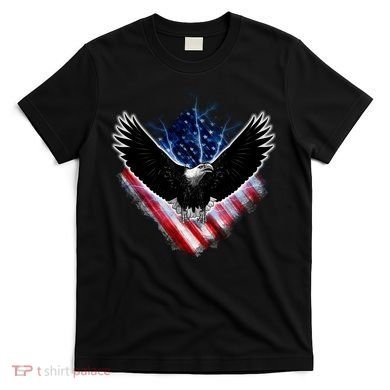 Patriotic American Flag Bald Eagle T-Shirt