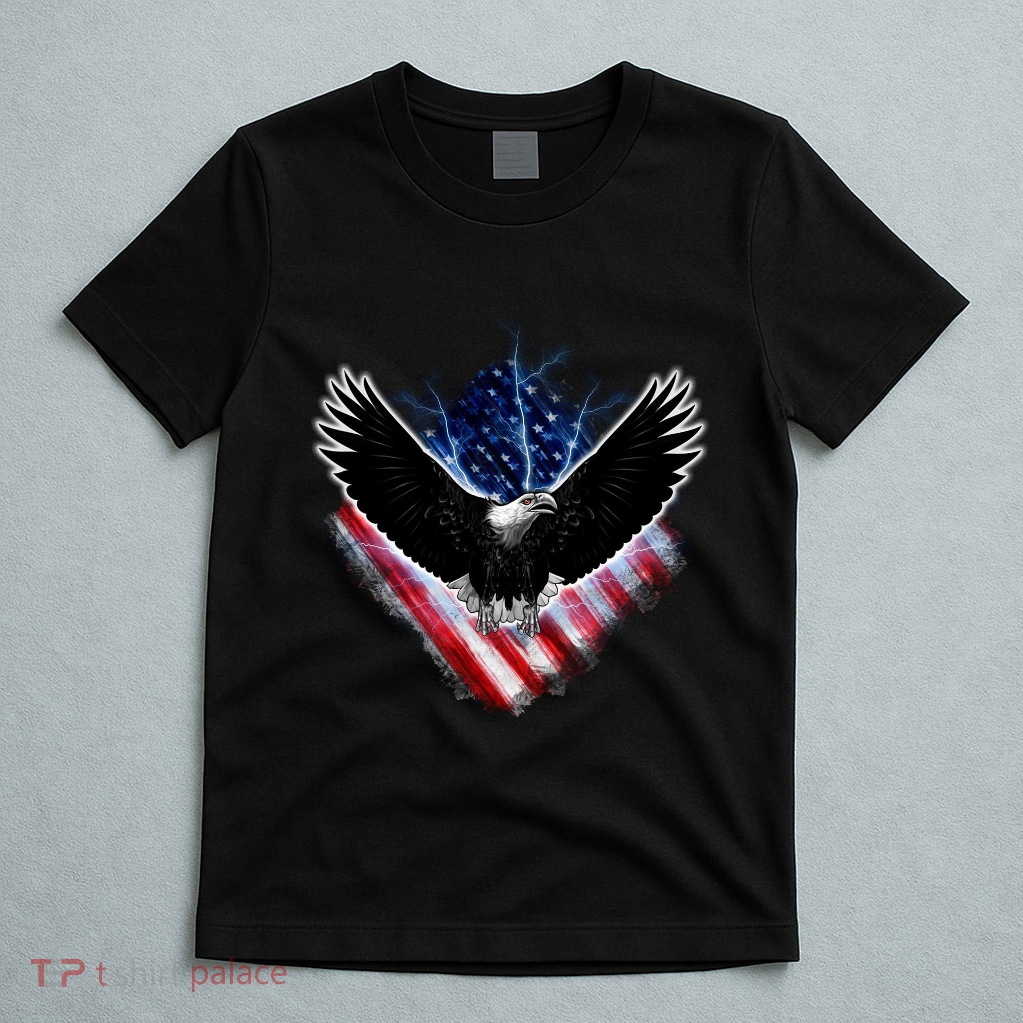 Patriotic American Flag Bald Eagle T-Shirt