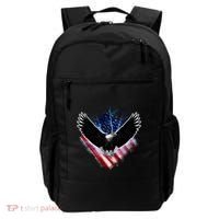 Patriotic American Flag Bald Eagle Backpack thumb 0