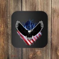 Patriotic American Flag Bald Eagle Coaster thumb 0