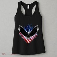Patriotic American Flag Bald Eagle Women's Tank Top thumb 3