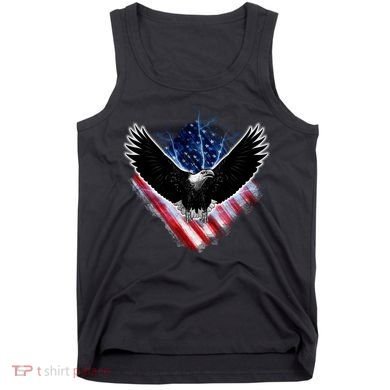 Patriotic American Flag Bald Eagle Tank Top