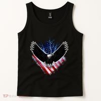 Patriotic American Flag Bald Eagle Tank Top thumb 2