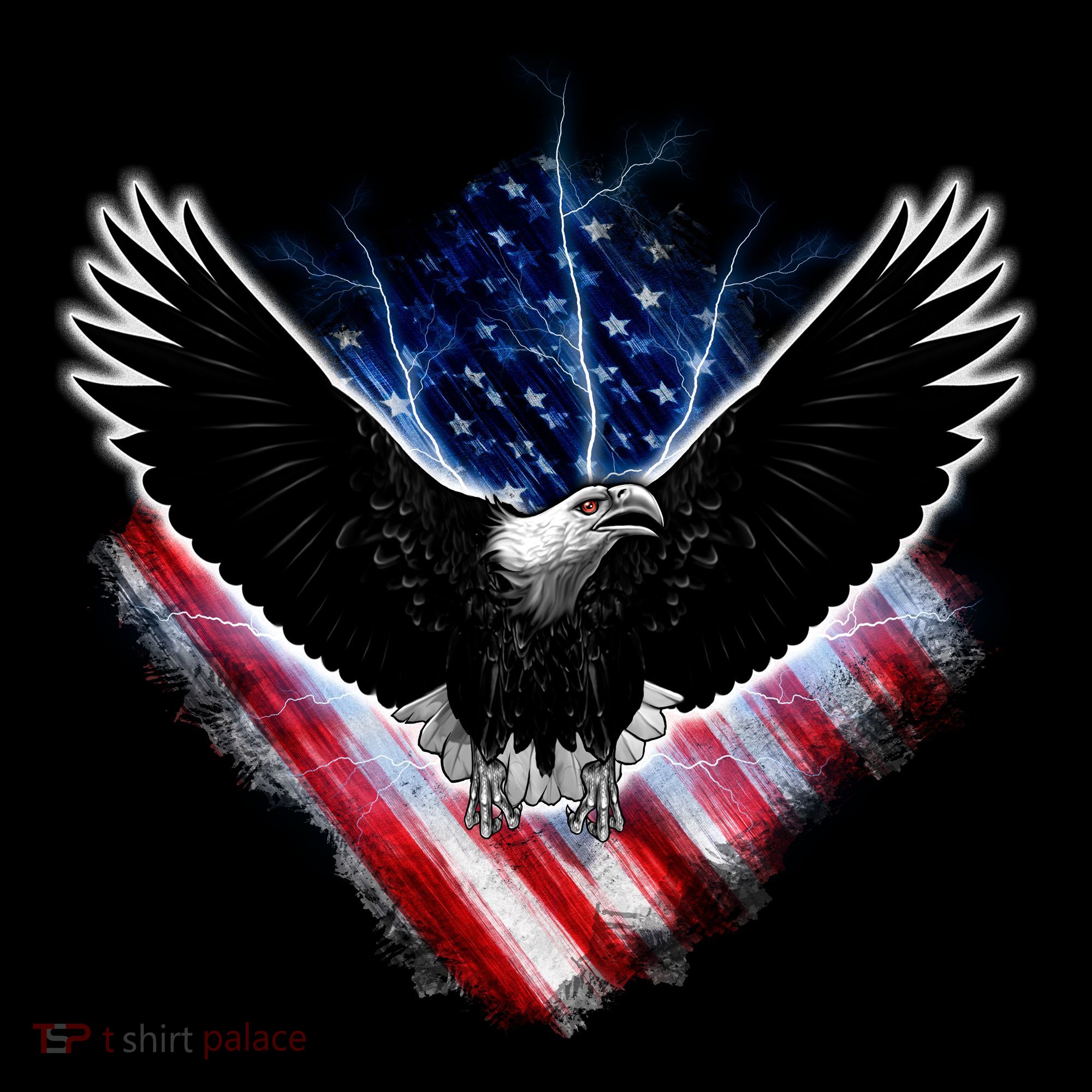 Patriotic American Flag Bald Eagle Visor