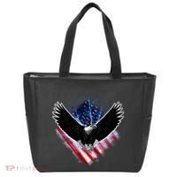Patriotic American Flag Bald Eagle Tote Bag thumb 0
