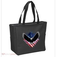 Patriotic American Flag Bald Eagle Tote Bag thumb 2