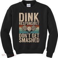 Pickleball Accessories Funny Slogan Pickleball Kids Sweatshirt thumb 0