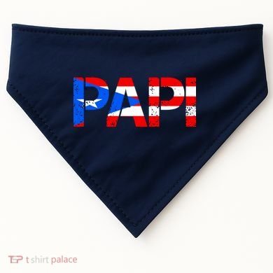 Papi American Flag Vintage Father's Day USA-Made Doggie Bandana