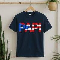 Papi American Flag Vintage Father's Day T-Shirt thumb 2