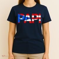 Papi American Flag Vintage Father's Day T-Shirt thumb 4