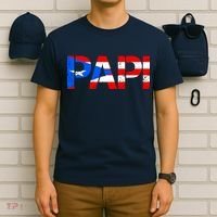 Papi American Flag Vintage Father's Day T-Shirt thumb 6