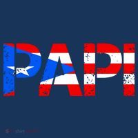 Papi American Flag Vintage Father's Day T-Shirt thumb 7