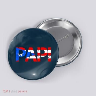 Papi American Flag Vintage Father's Day Button