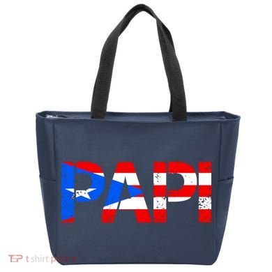 Papi American Flag Vintage Father's Day Tote Bag