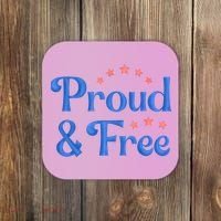 Proud And Free Usa 4th Of July Coaster thumb 0