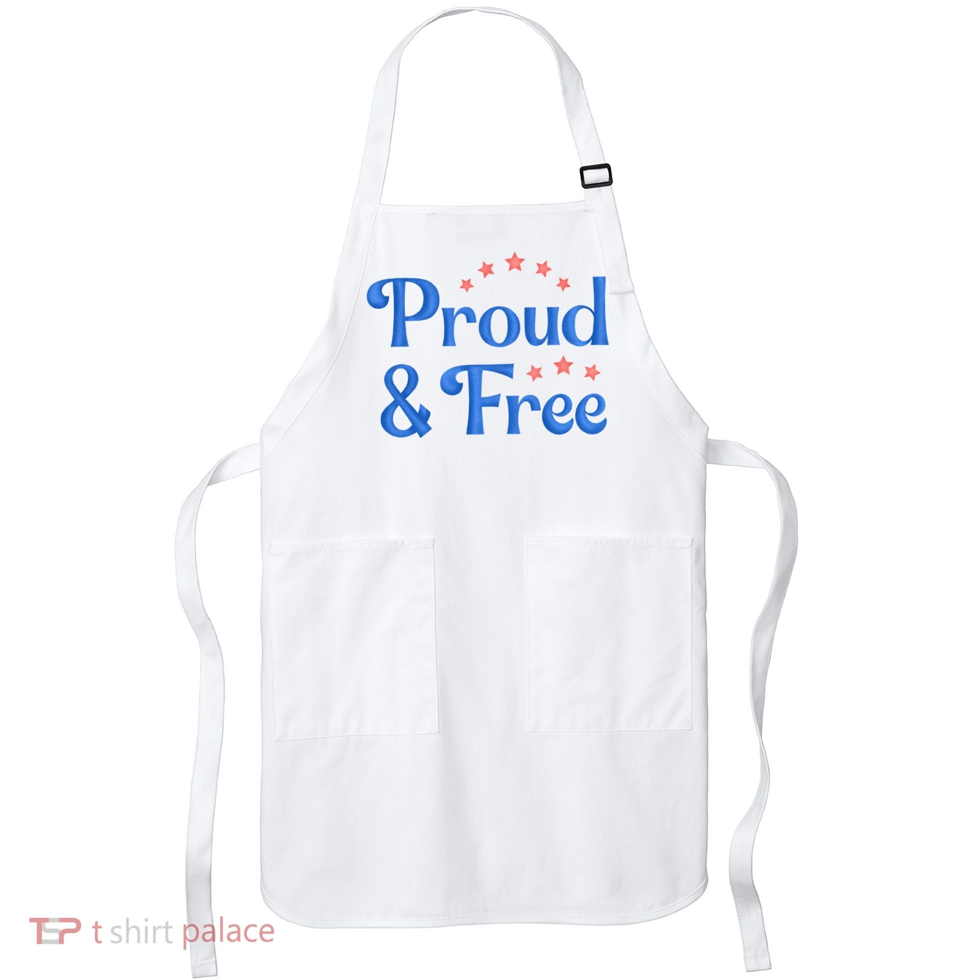 Proud And Free Usa 4th Of July Apron