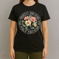 Protect And Fund Public Education Public Teachers Schools T-Shirt thumb 4