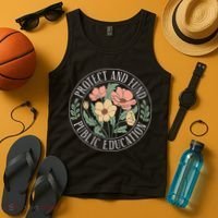 Protect And Fund Public Education Public Teachers Schools Tank Top thumb 4