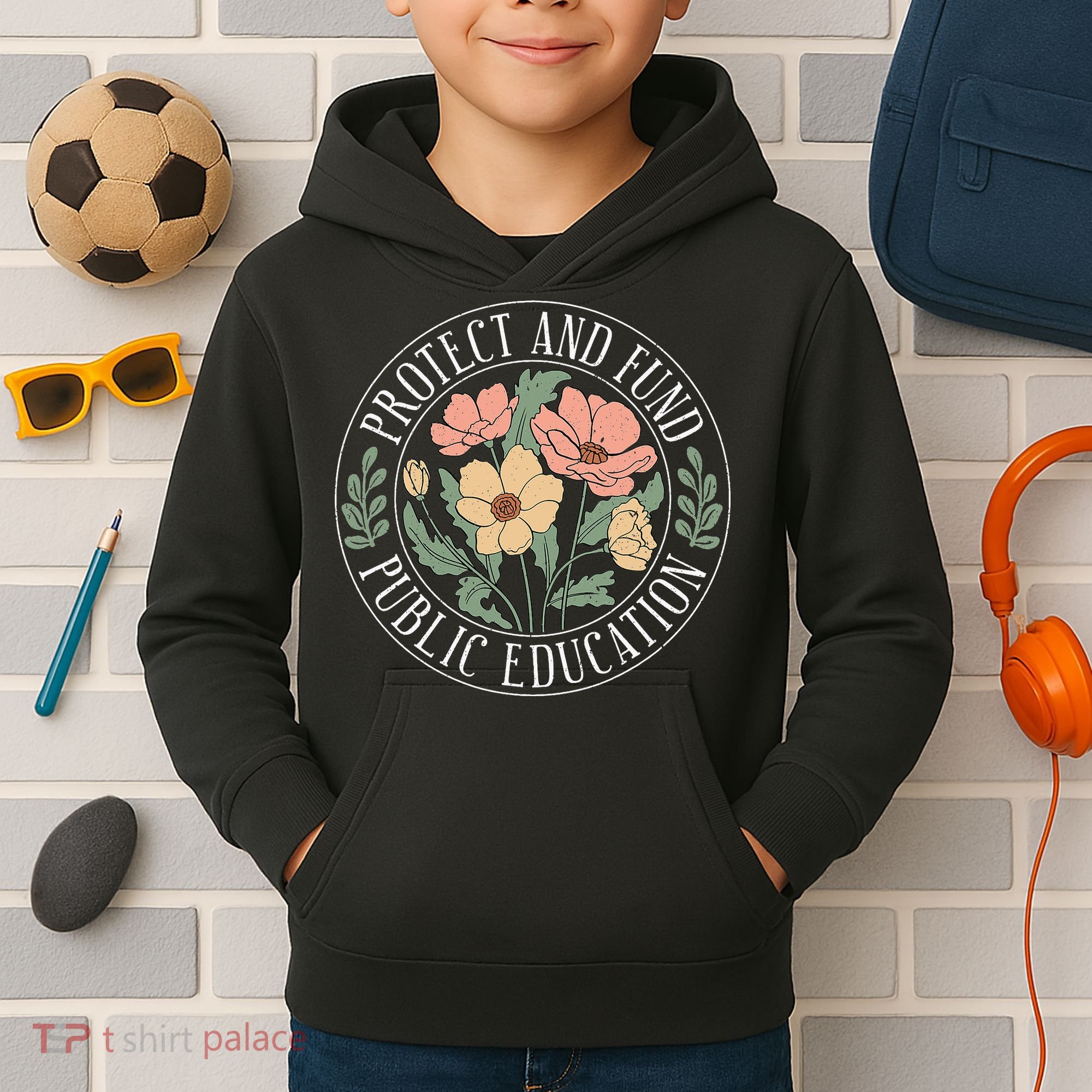 Protect And Fund Public Education Public Teachers Schools Kids Hoodie