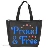 Proud And Free USA Holiday Tote Bag thumb 0