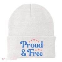 Proud And Free USA Holiday Beanie thumb 0