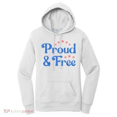 Proud And Free USA Holiday Women's Hoodie