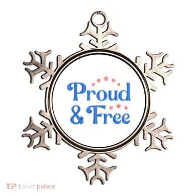 Proud And Free USA Holiday Ornament