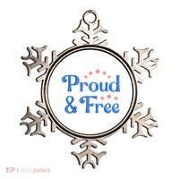Proud And Free USA Holiday Ornament thumb 0