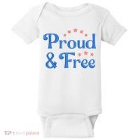Proud And Free USA Holiday Baby Bodysuit thumb 0