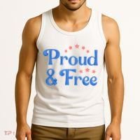 Proud And Free USA Holiday Tank Top thumb 3