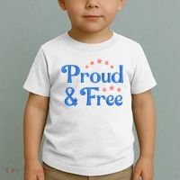 Proud And Free USA Holiday Toddler T-Shirt thumb 2