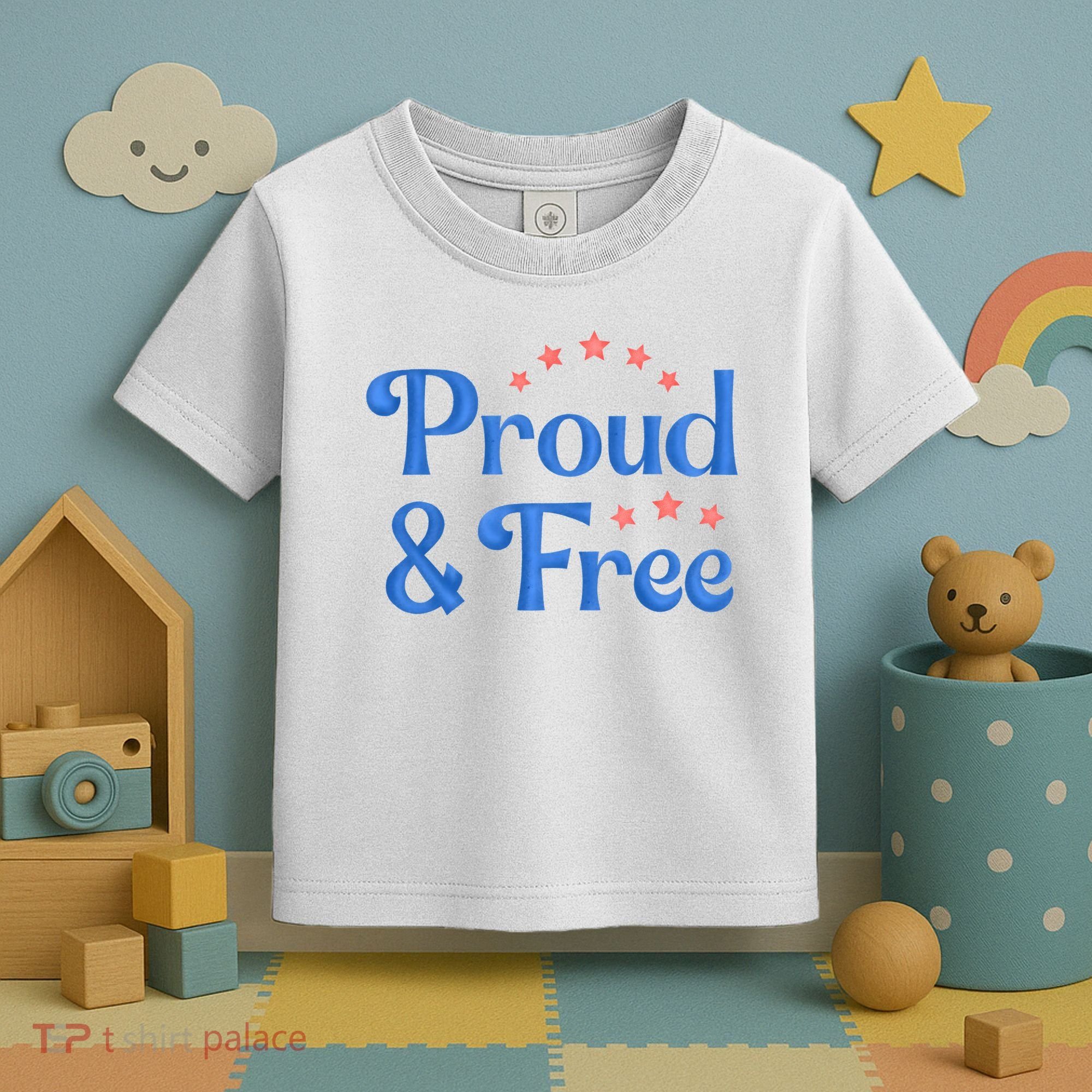Proud And Free USA Holiday Toddler T-Shirt