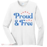 Proud And Free USA Holiday Women's Long Sleeve Shirt thumb 0