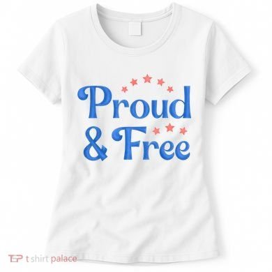 Proud And Free USA Holiday Women's T-Shirt