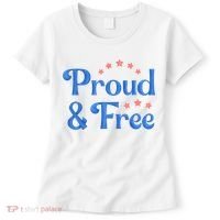 Proud And Free USA Holiday Women's T-Shirt thumb 0