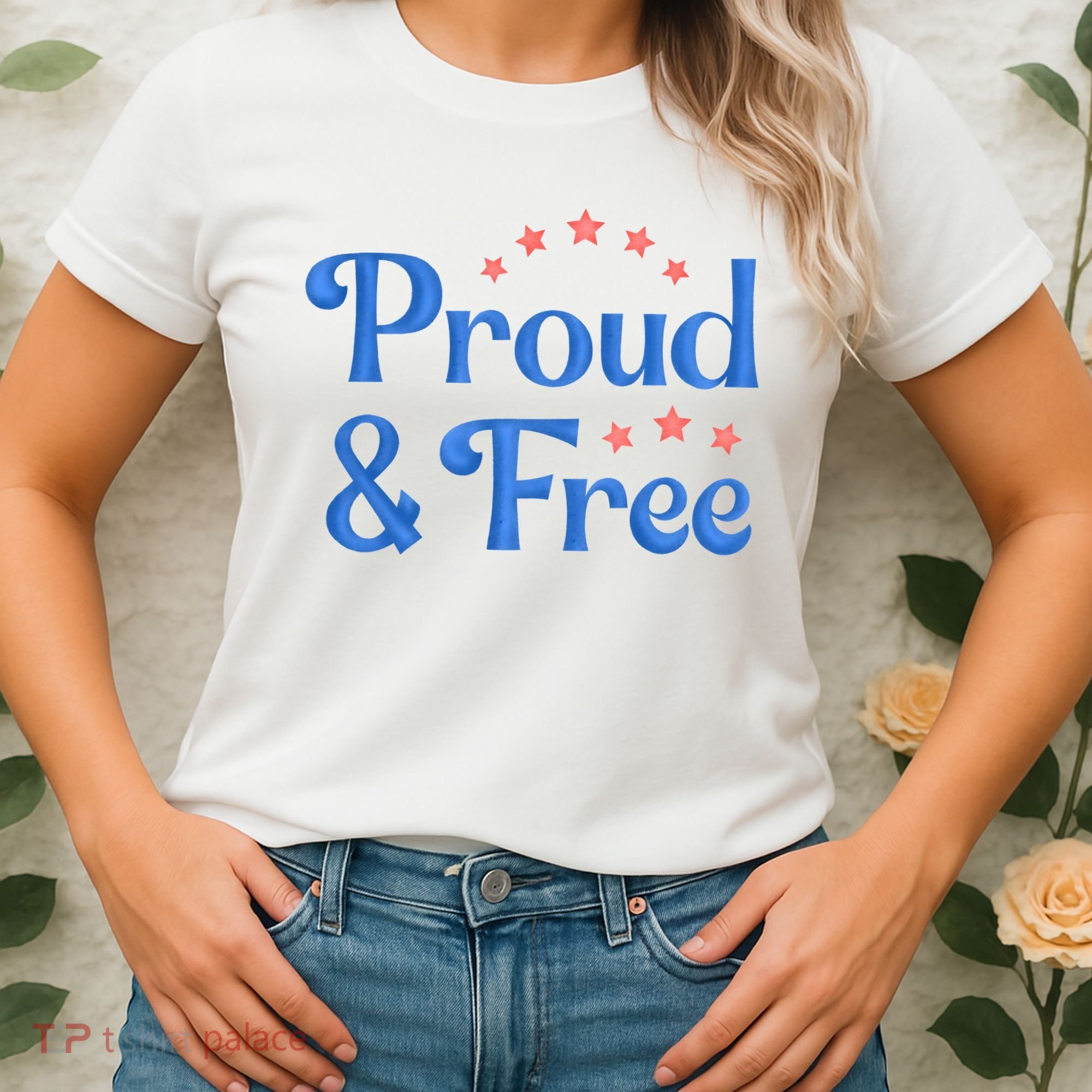 Proud And Free USA Holiday Women's T-Shirt