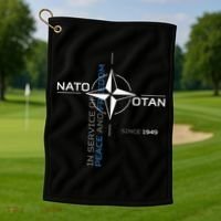 Peace And Freedom Otan Nato Golf Towel thumb 1