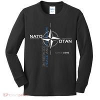 Peace And Freedom Otan Nato Kids Long Sleeve Shirt thumb 0