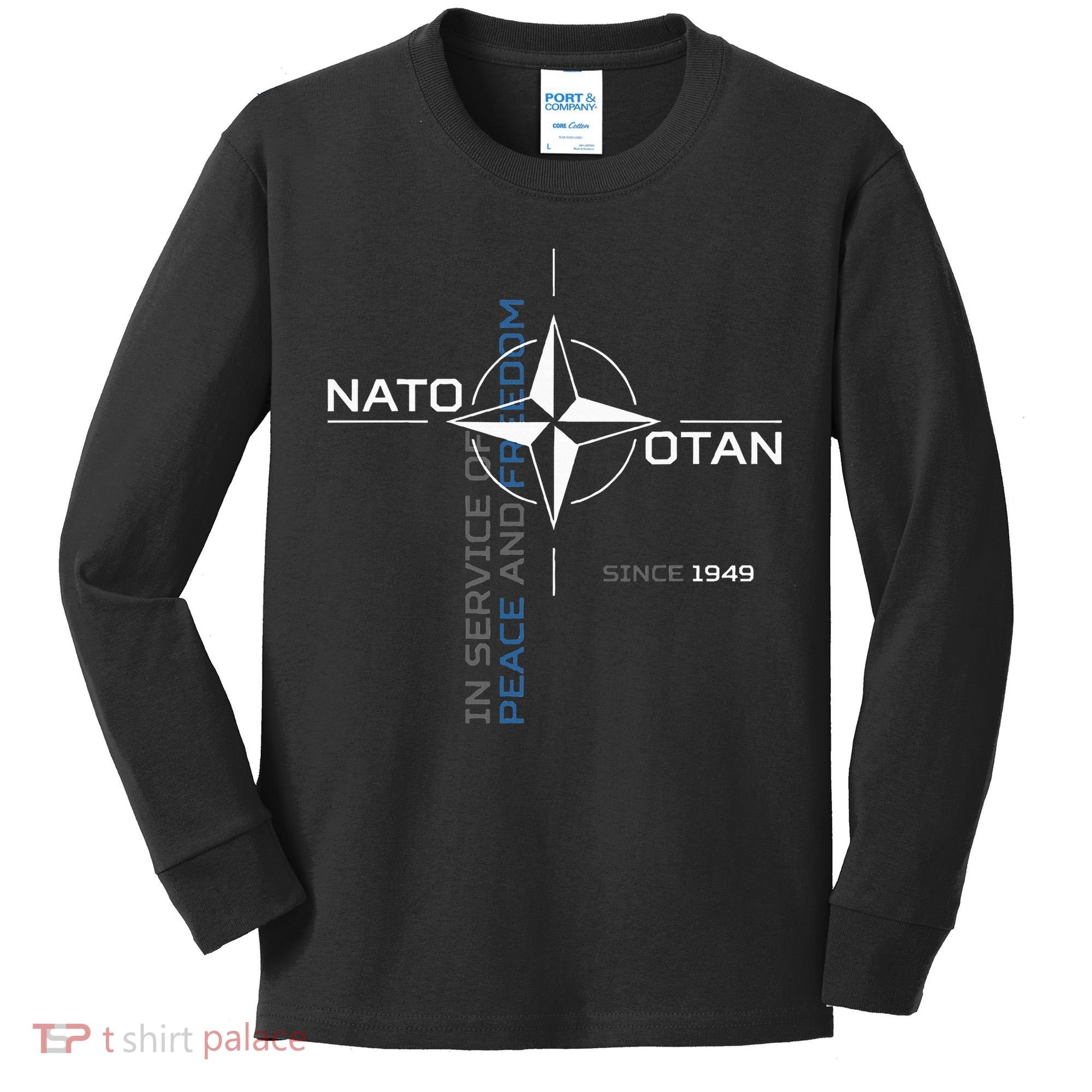 Peace And Freedom Otan Nato Kids Long Sleeve Shirt